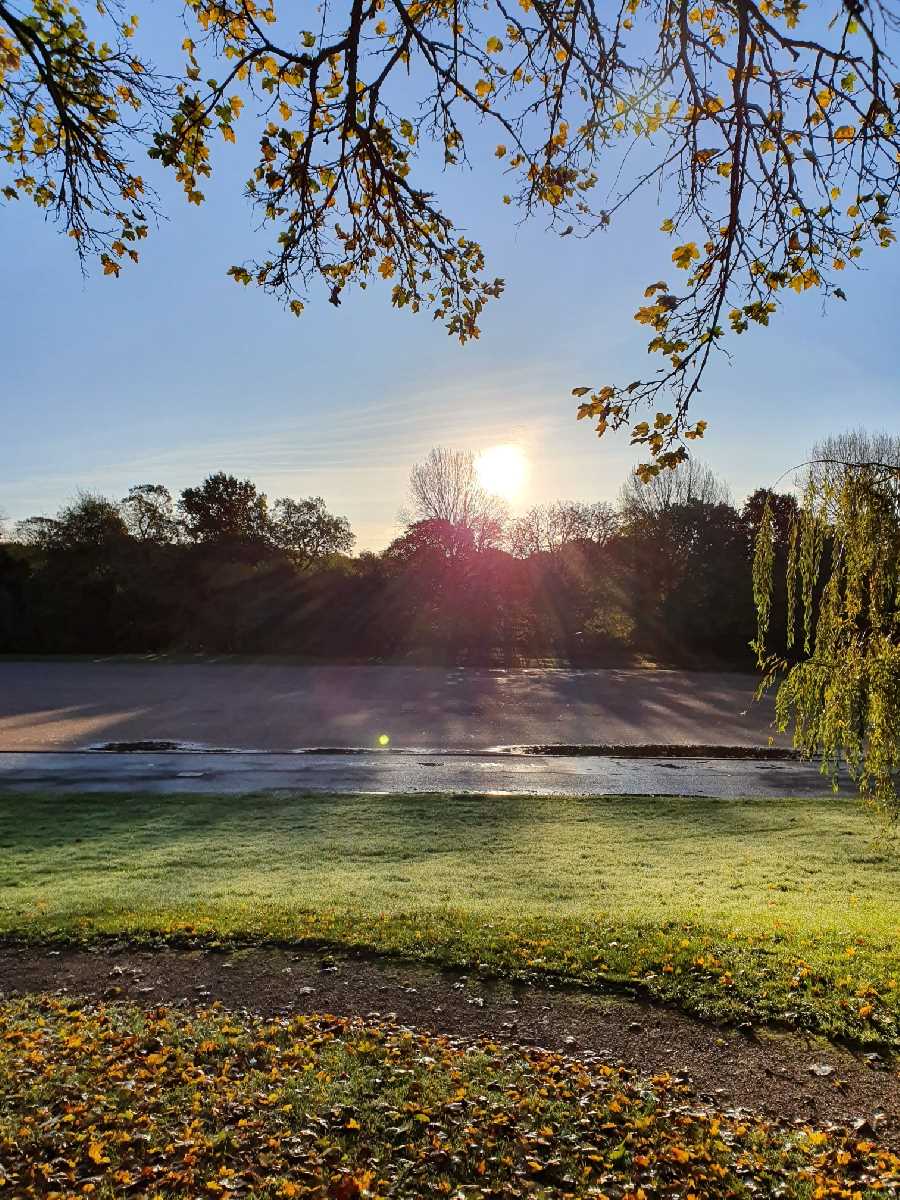 Frosty morning at Cannon Hill Park, Birmingham (October 2019)